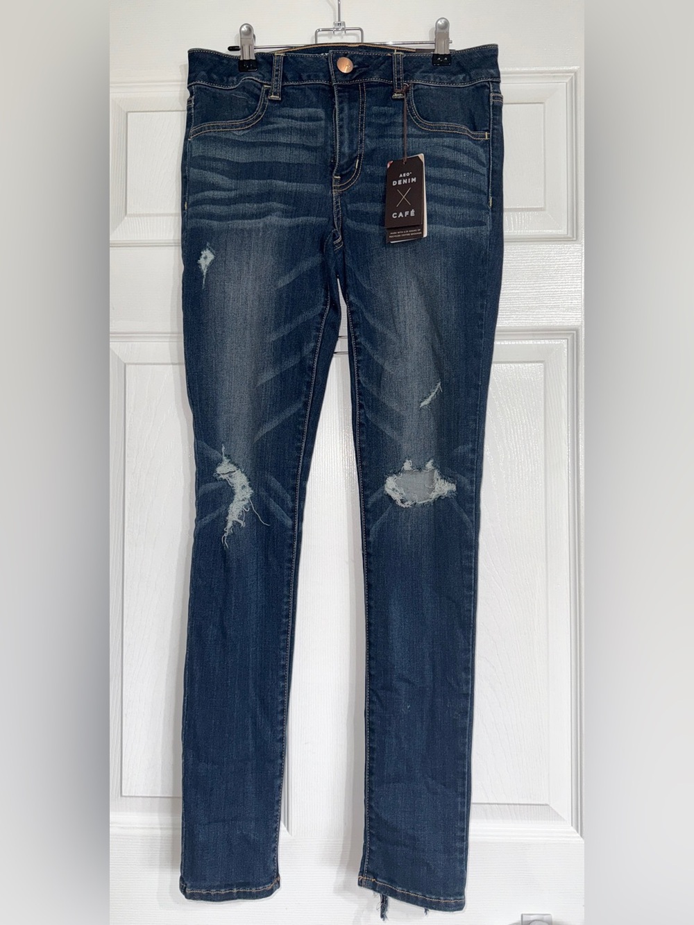 VINTAGE 2015 American Eagle Outfitters Distressed Jeggings Size 8R
